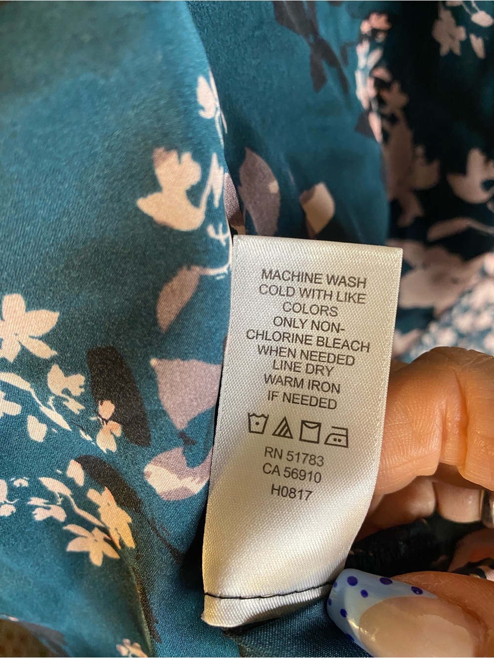 Maurices Teal Floral Lace Trim Sleeveless Camisole - Picture 7 of 12